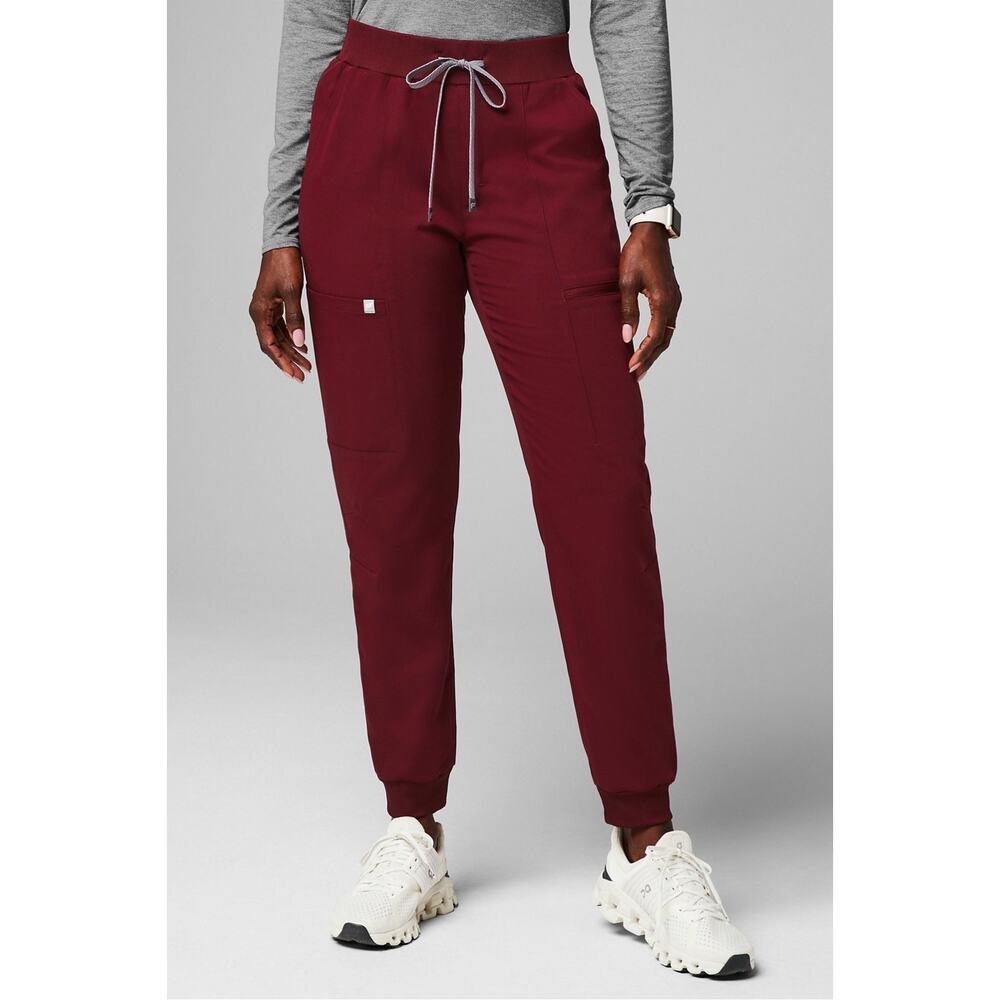 Fabletics Women's Maroon Jogger Pants